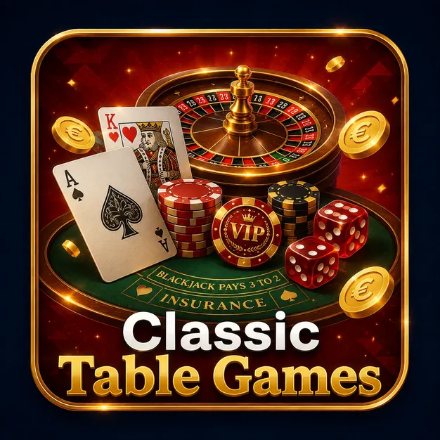 Roulette, playing cards, dice and chips icon for Rollino